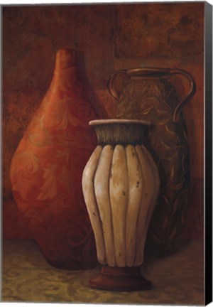 Framed Exotic Vessels I Print