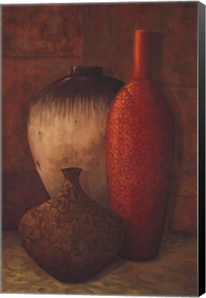 Framed Exotic Vessels II Print