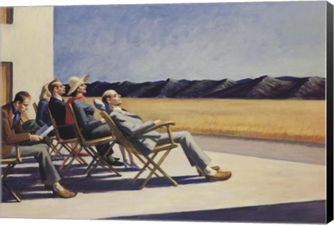 Framed People in the Sun Print