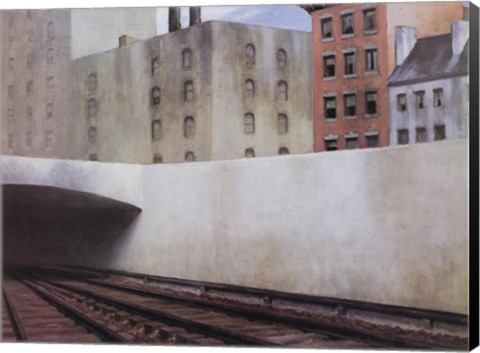 Framed Approaching a City Print