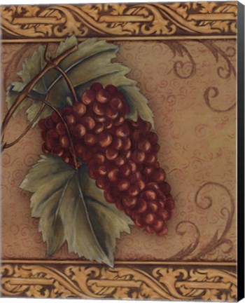 Framed Grape Tapestry I - mini Print