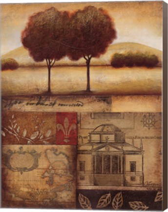 Framed Renaissance Landscape II Print