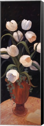 Framed Tulips by Night Print