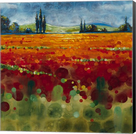 Framed Spring Meadows II Print