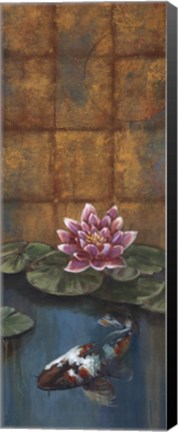 Framed Golden Koi II - mini Print