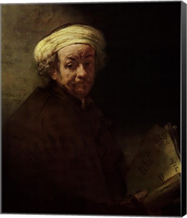 Framed Self-Portrait as Apostle Paul Print