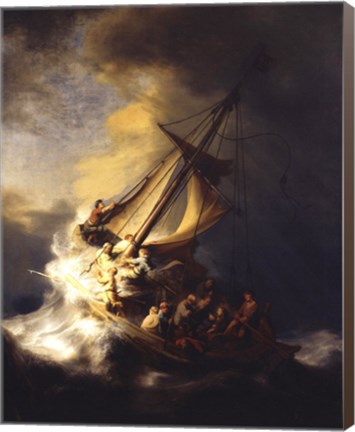 Framed Storm on the Sea of Galilee Print