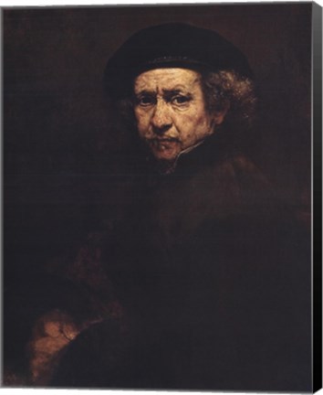 Framed Rembrandt, Self-Portrait, c.1659 Print