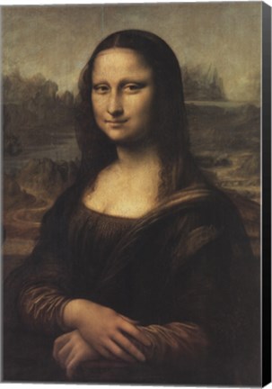 Framed Mona Lisa, c.1507 Print