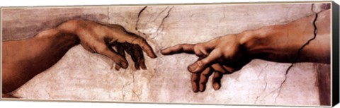 Framed Creation of Adam (detail) Print