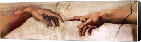 Framed Creation of Adam (Detail) Print