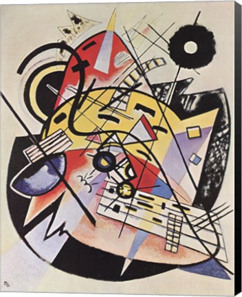 Framed White Dot Print