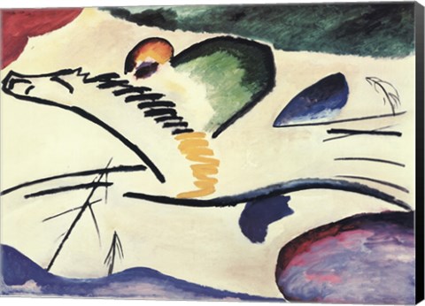 Framed Lyric (Man on a Horse) Print