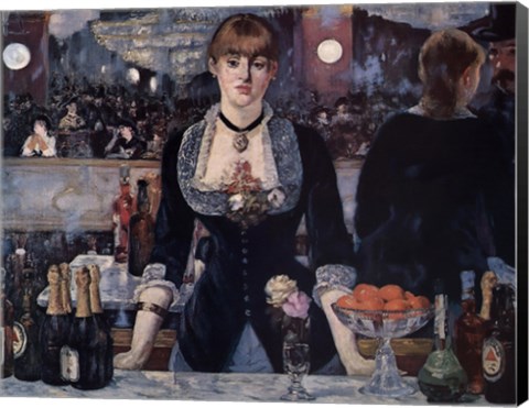 Framed Bar at the Folies Bergere Print