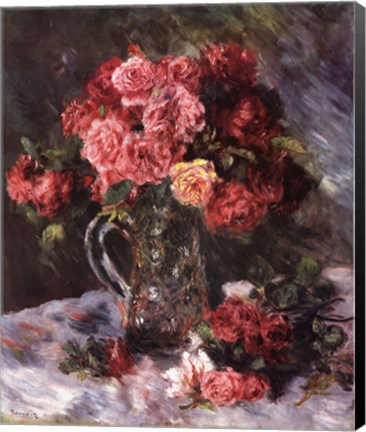 Framed Roses Still Life Print