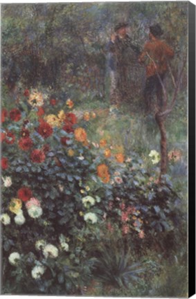 Framed Garden in the Rue Corot Print