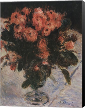 Framed Mossy Roses Print