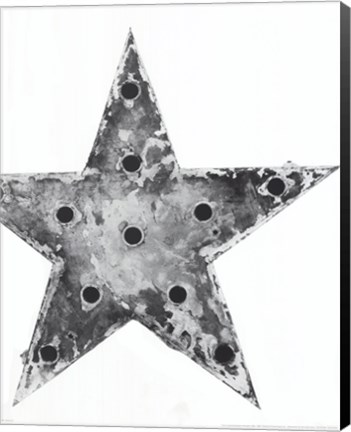 Framed Electric Star Print