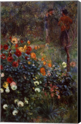 Framed Garden in the Rue Cortot, Montmartre Print