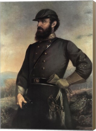 Framed General Tj Jackson Print