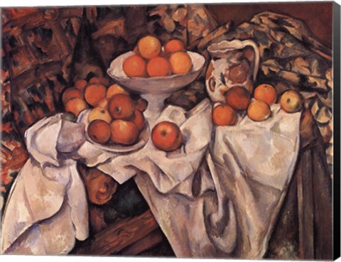 Framed Apples and Oranges, c.1895 Print