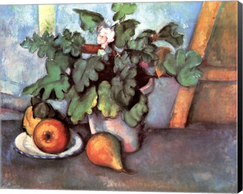 Framed Flowers and Pears Print