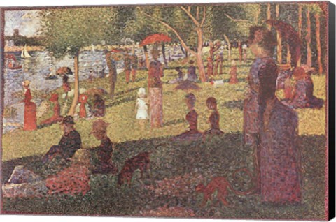 Framed Study for 'Sunday on La Grande Jatte' Print