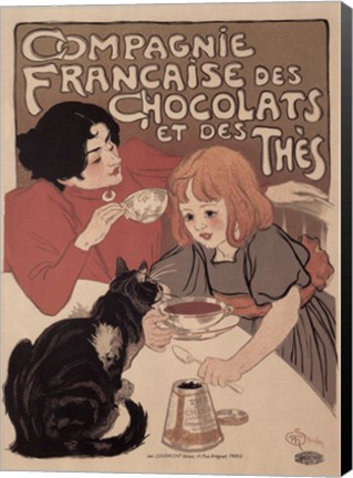 Framed Compagnie Francaise des Chocolats Print