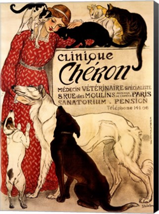 Framed Clinique Cheron Print