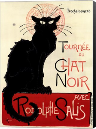 Framed Tournee du Chat Noir Print