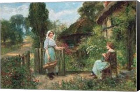 Framed Off to Market Print