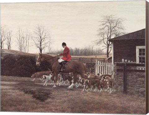 Framed Orange County Hounds Print