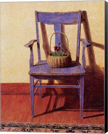 Framed Blue Chair Print