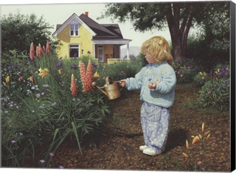 Framed Little Gardener Print