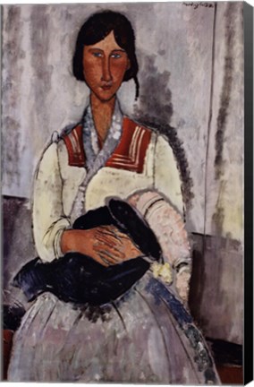 Framed Gypsy with Baby Print