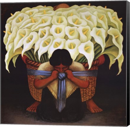 Framed El Vendedor De Alcatraces Print