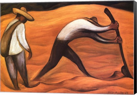 Framed Peasants Print