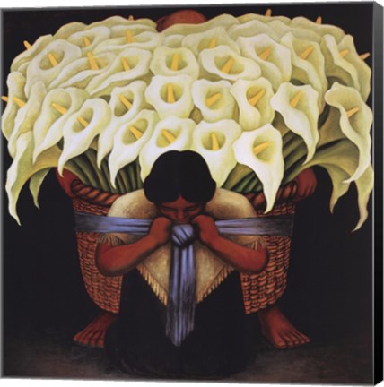 Framed El Vendedor de Alcatraces Print