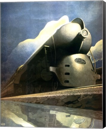 Framed New York to Chicago Print