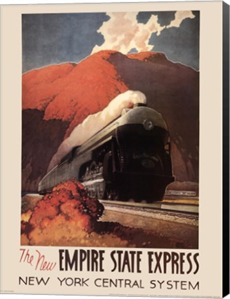 Framed Empire State Express Print