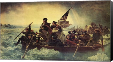 Framed Washington Crossing the Delaware, c.1851 Print