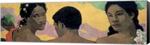 Framed Three Tahitians - Detail Print