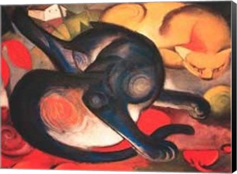 Framed Two Cats Print