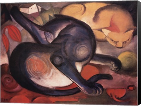 Framed Two Cats Print