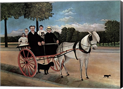 Framed Father Juniet's Cart Print