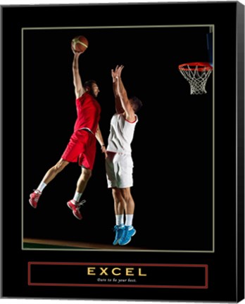 Framed Excel - Basketball Print