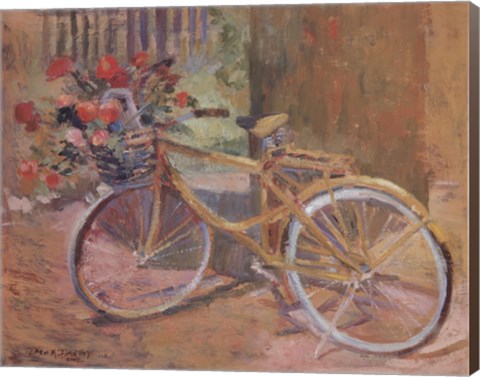 Framed La Bicyclette Print