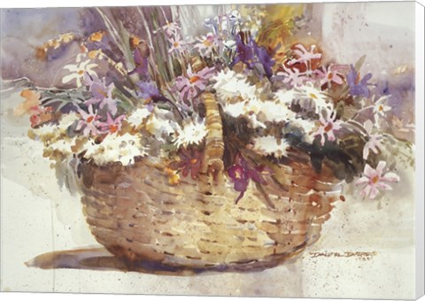 Framed Corbeille de Fleurs Print