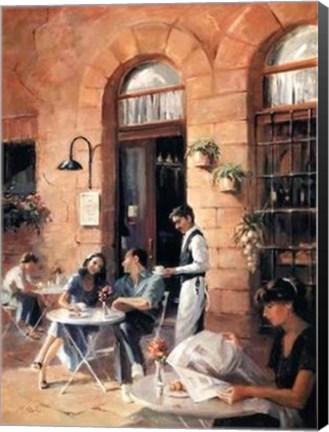 Framed Cafe Society II Print