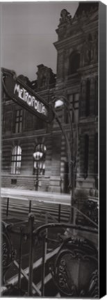 Framed Le Metro Print